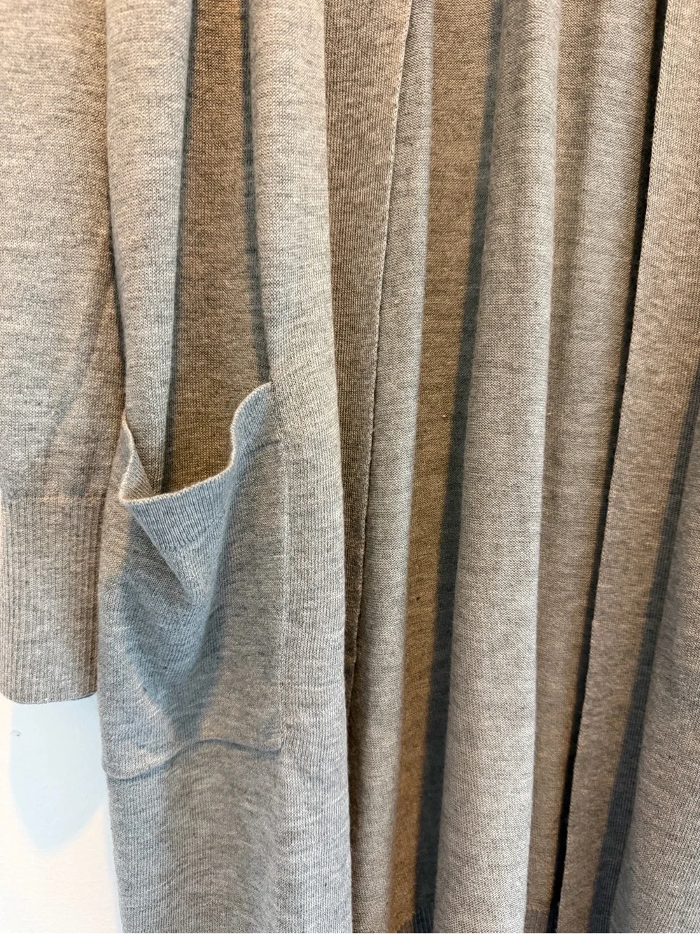 NWT A NEW DAY Light Gray Open-Front Long Cardigan
